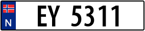 Trailer License Plate